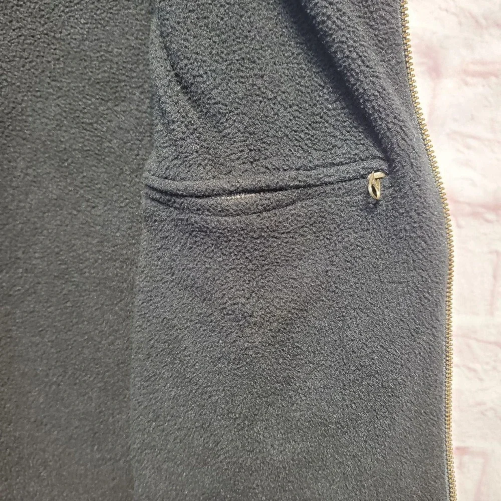 Pendleton Sweater Vest Mens XL Gray Blue Marled Shetland Wool‎ Fleece Lined Zip